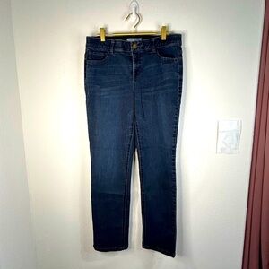 City Blues Women 10/30 Dark Wash Mid Rise Skinny Stretch Jeans Denim Comfort Fit